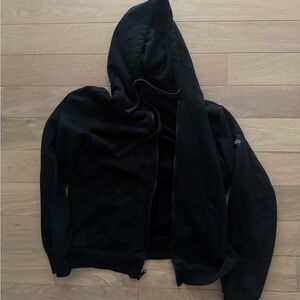 ALO Yoga Black Hoodie with Subtle Logo Patch